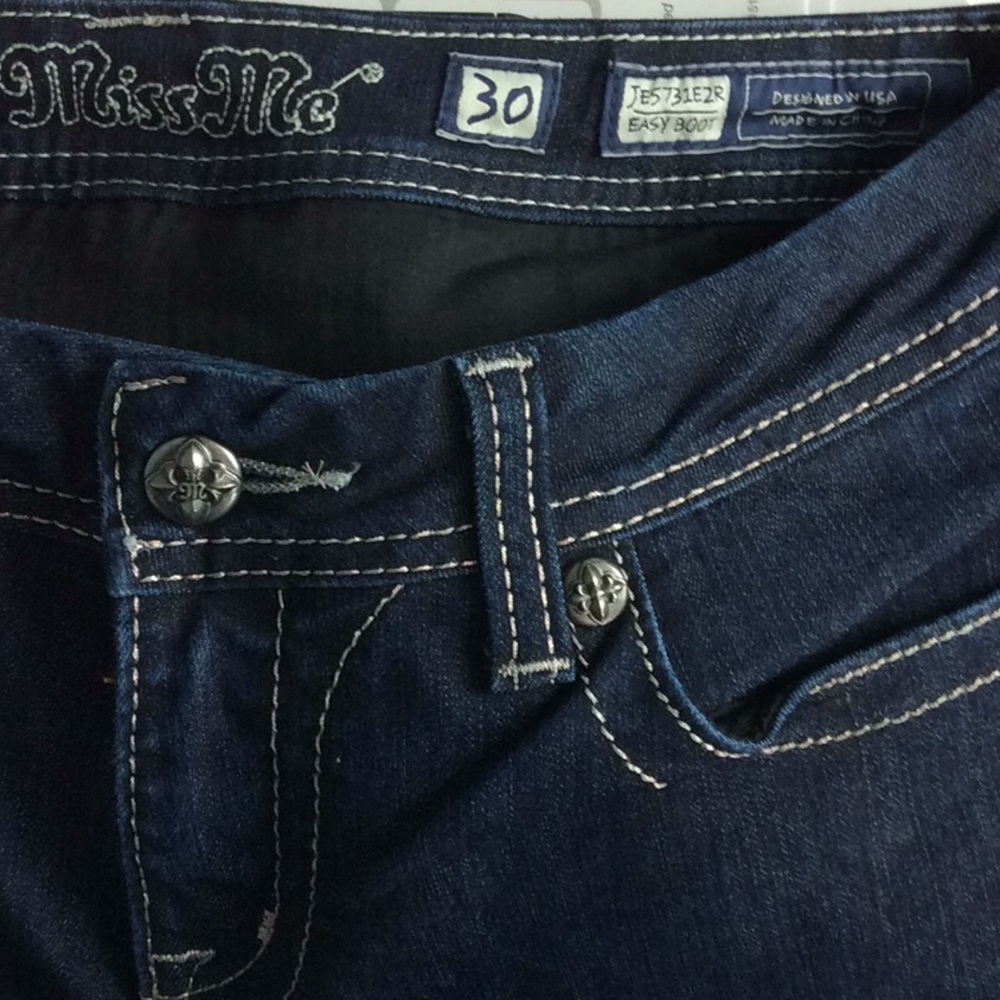 Miss Me Embellished Easy Boot Jeans 30 #JE5731E2R - Picture 7 of 8